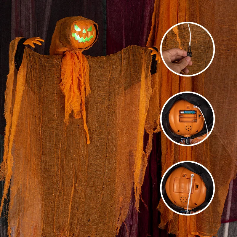 Hanging Pumpkin Scarecrow